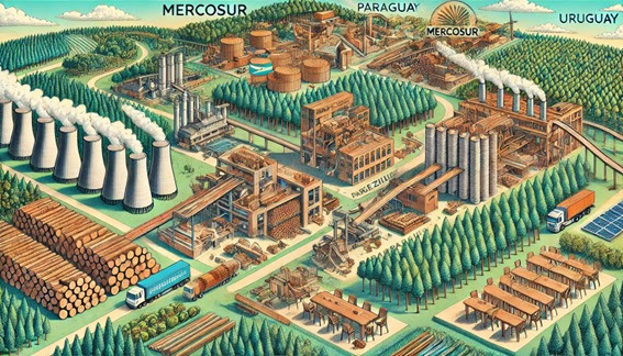 El complejo foresto-industrial del Mercosur: desafíos y perspectivas