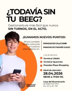 Servicios Urbanos amplía puntos de atención y refuerza gestión sin turnos en Posadas