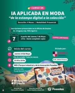 Capacitarán en IA aplicada a la moda en el Parque Industrial