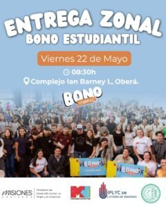 El Bono Estudiantil llega a la zona centro de la provincia