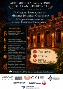 Concepción de la Sierra será sede de una velada de arte, música y patrimonio guaraní jesuítico