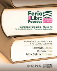 Homenaje a tres referentes de las letras en el marco de la Feria del Libro de Posadas