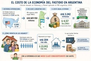 La economía del fastidio ya le cuesta casi $24.000 por mes a cada hogar argentino