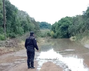 El Soberbio activa un alerta preventivo por la rápida crecida del río Uruguay