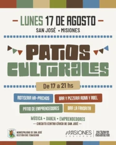 El 17 de agosto, San José será sede de “Patios Culturales”