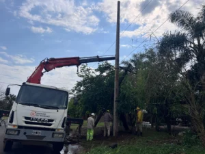 Energía de Misiones activó un operativo de emergencia por el temporal
