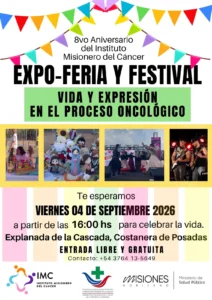 El Instituto Misionero del Cáncer celebra su octavo aniversario con una nueva Expo-Feria y Festival