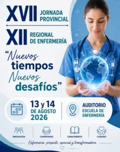 La próxima semana se hará el encuentro de la XVII Jornada Provincial y la XII Regional de Enfermería