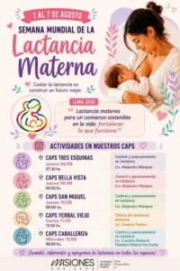 Continua la agenda de actividades en la semana de la lactancia