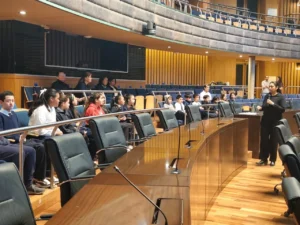 “Fue distinto aprenderlo estando en el lugar donde trabajan los diputados”