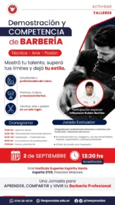 El ISES será sede de un encuentro de demostración y competencia en Barbería