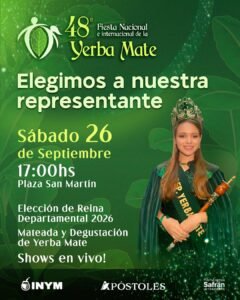 Apóstoles elegirá a su representante para la Fiesta Nacional de la Yerba Mate