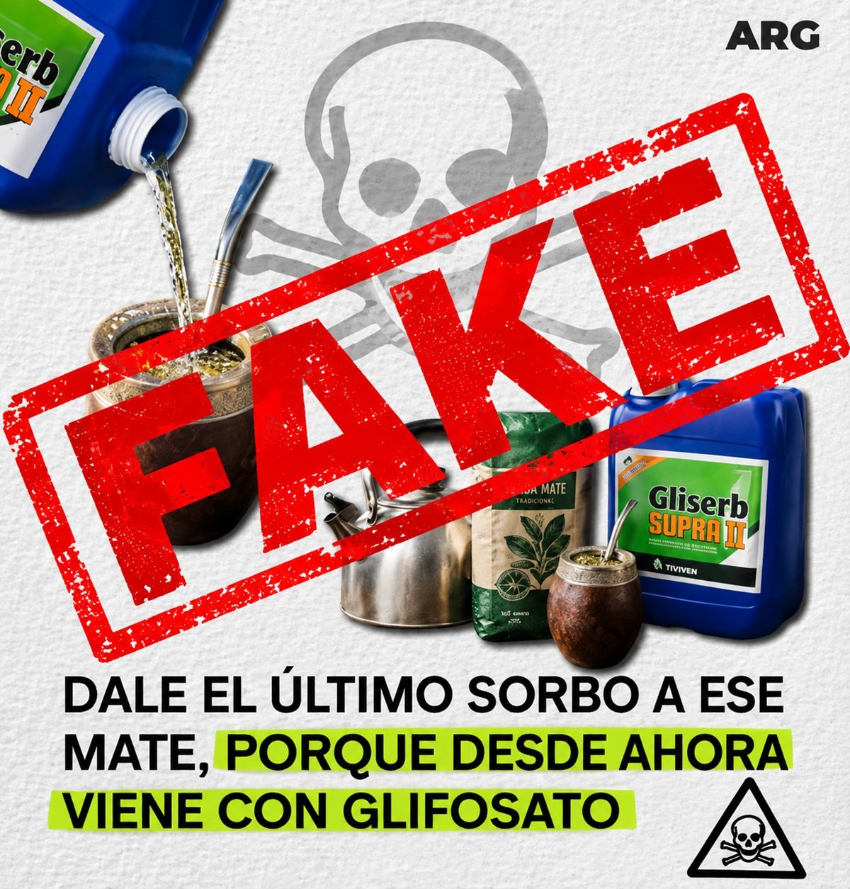 La desinformación se ceba: una reforma que no tiene nada que ver con que el mate “viene con glifosato”