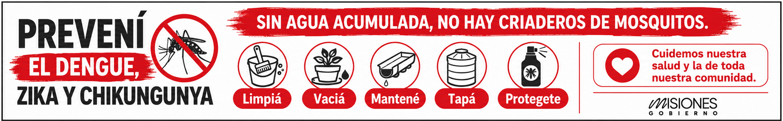 Preveni el dengue zika, chikungunya